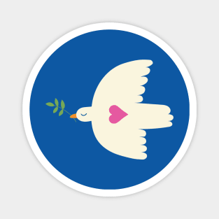 Dove of Peace - cute graphic by Cecca Designs Magnet